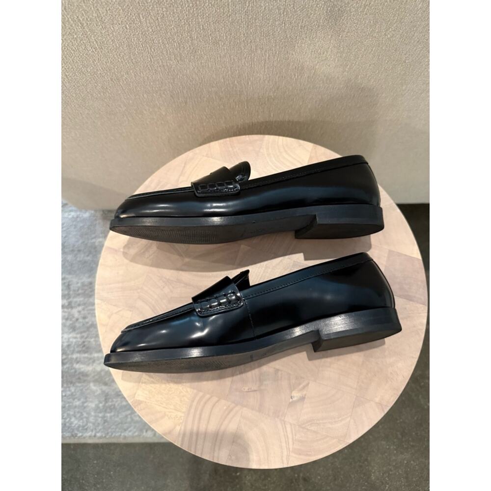 NEW Loeffler Randall Rachel Black Leather Loafers Size 7.5 - Picture 12 of 12